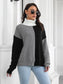 Contrast Turtleneck Long Sleeve Pullover Sweater nicholesgifts