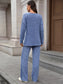 Ribbed Round Neck Top and Pants Set nicholesgifts
