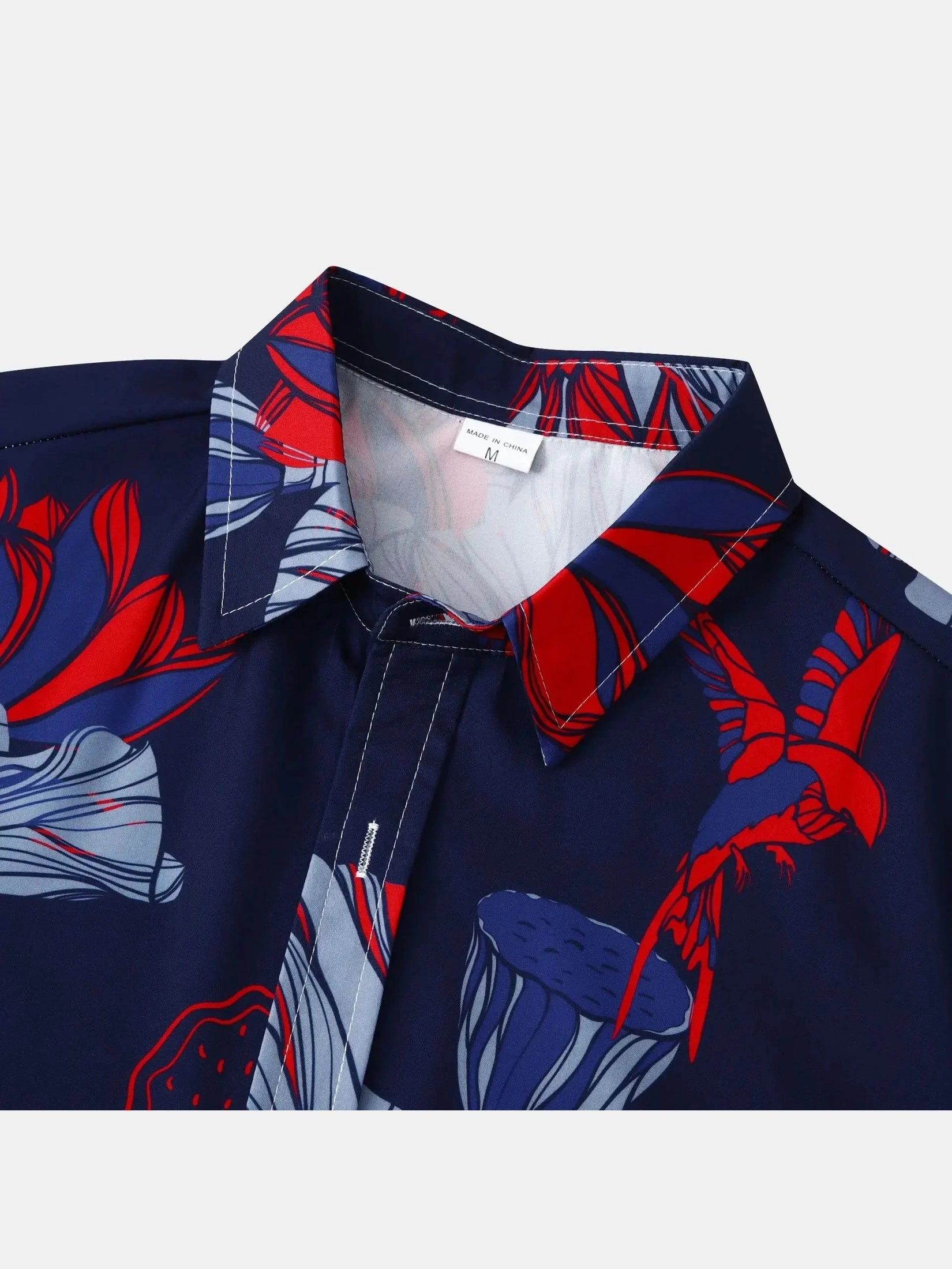 Men's Plus Size Button-Down Short Sleeve Shirt Trendsi