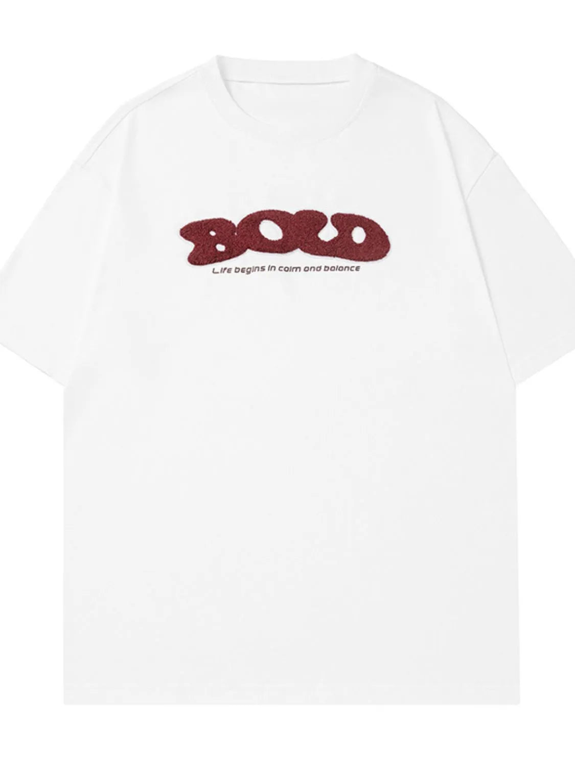 Men's Plus Size Round Neck Half Sleeve T-Shirt Trendsi