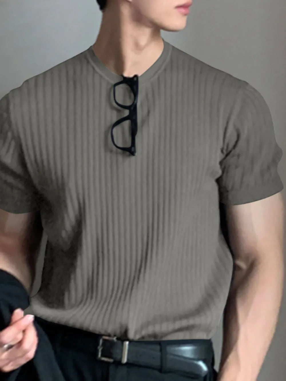 Men's Full Size Round Neck Short Sleeve T-Shirt Plus Size Trendsi