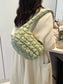 Quilted Ruched Shoulder Bag nicholesgifts