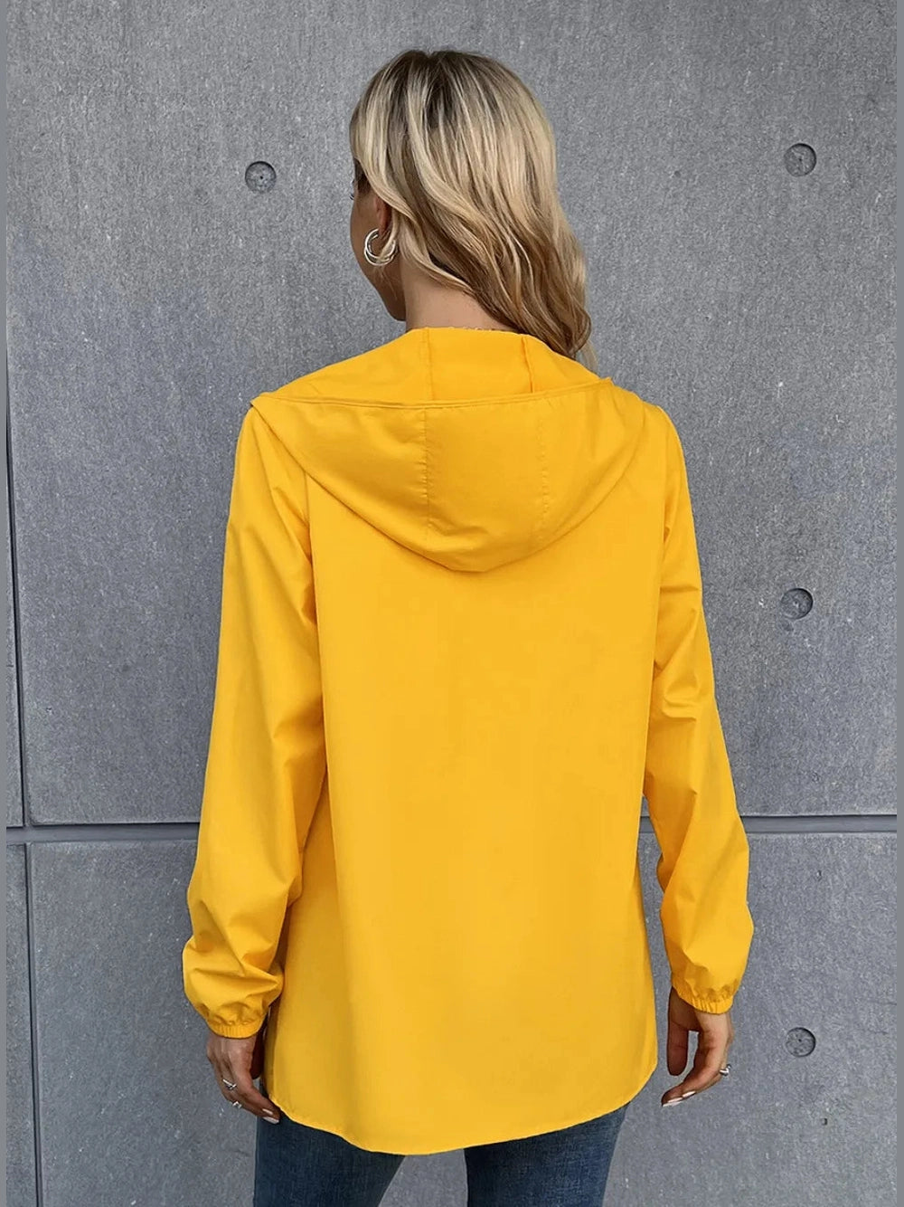 Ivy Lane Zip Up Long Sleeve Hooded Watertight Jacket nicholesgifts
