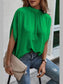 Tie Back Slit Half Sleeve Blouse nicholesgifts