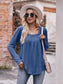 Square Neck Long Sleeve T-Shirt nicholesgifts