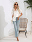 Button Down Collared Neck Short Sleeve Satin Shirt nicholesgifts