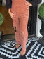 Distressed Wide Leg Corduroy Overalls nicholesgifts