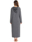 Zip Front Hooded Night Dress with Pockets nicholesgifts