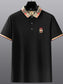Men's Plus Size Classic Plaid Collar Casual Polo Shirt nicholesgifts