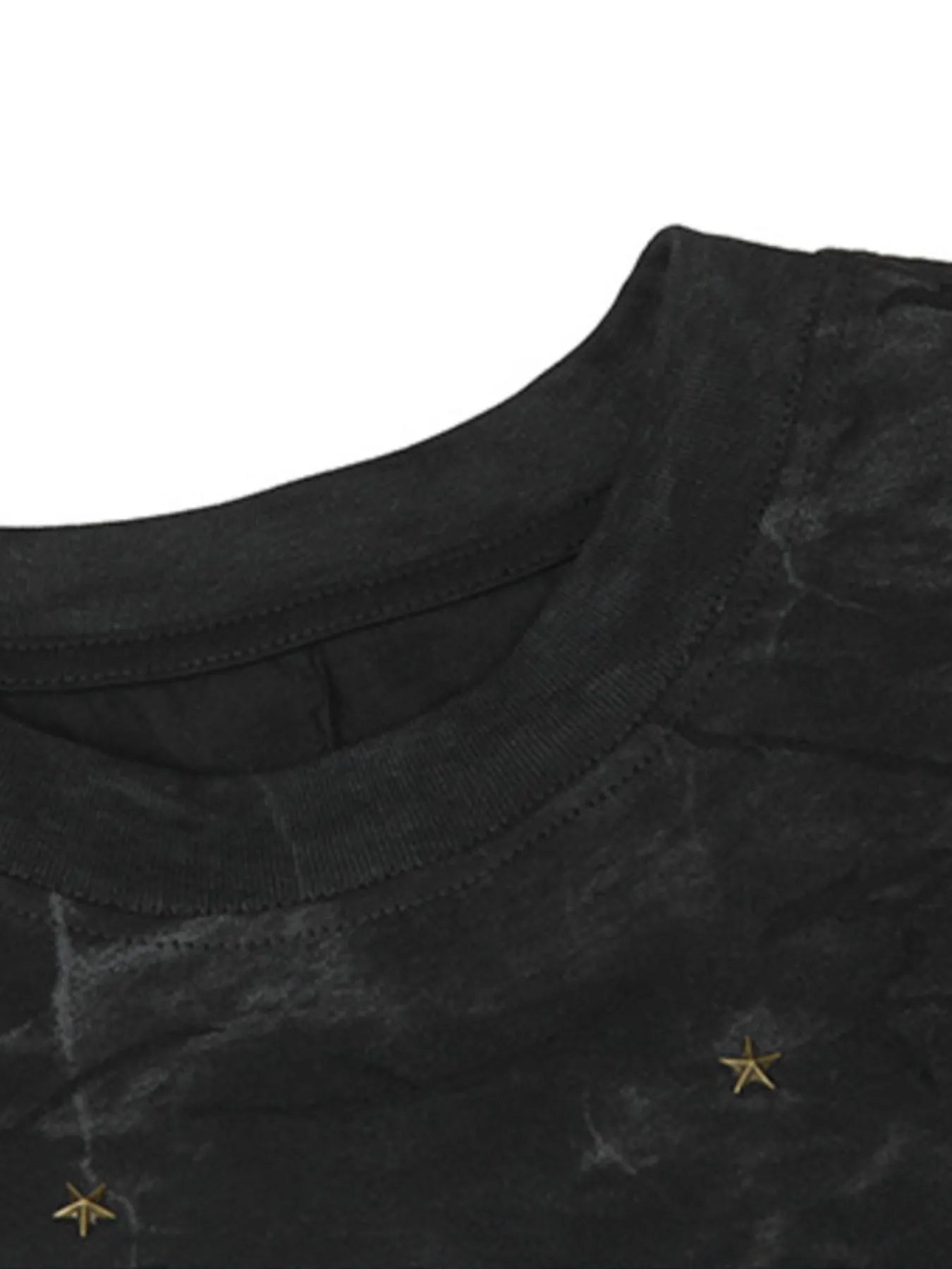 Men's Stars Round Neck Oversized T-Shirt Trendsi