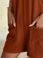 Full Size Knot Strap Romper with Pockets Plus Size nicholesgifts