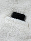 Fuzzy One Button Long Sleeve Jacket nicholesgifts