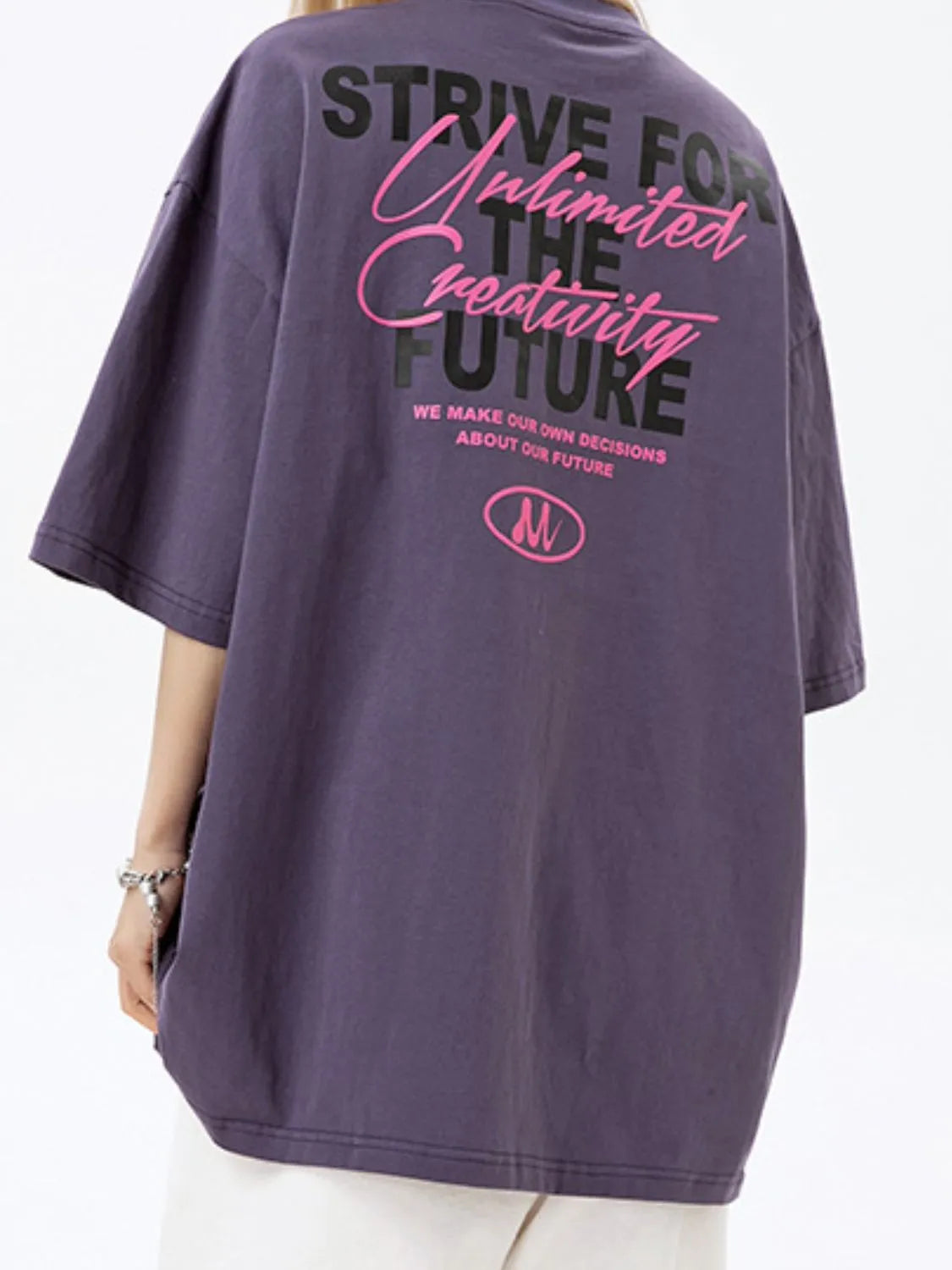 Men's Plus Size Letter Graphic Round Neck Half Sleeve T-Shirt NicholesGifts