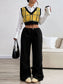 Plaid V-Neck Cropped Sweater Vest nicholesgifts