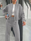 Baseball Collar Zip Up Outerwear and Drawstring Pants Set nicholesgifts