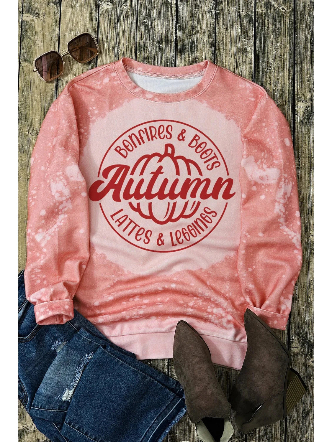 Women Letter Graphic Long Sleeve Sweatshirt nicholesgifts