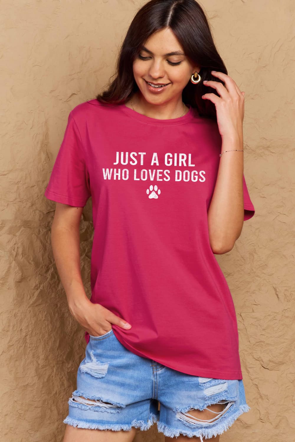 Simply Love Full Size Dog Paw Graphic Cotton T-Shirt nicholesgifts