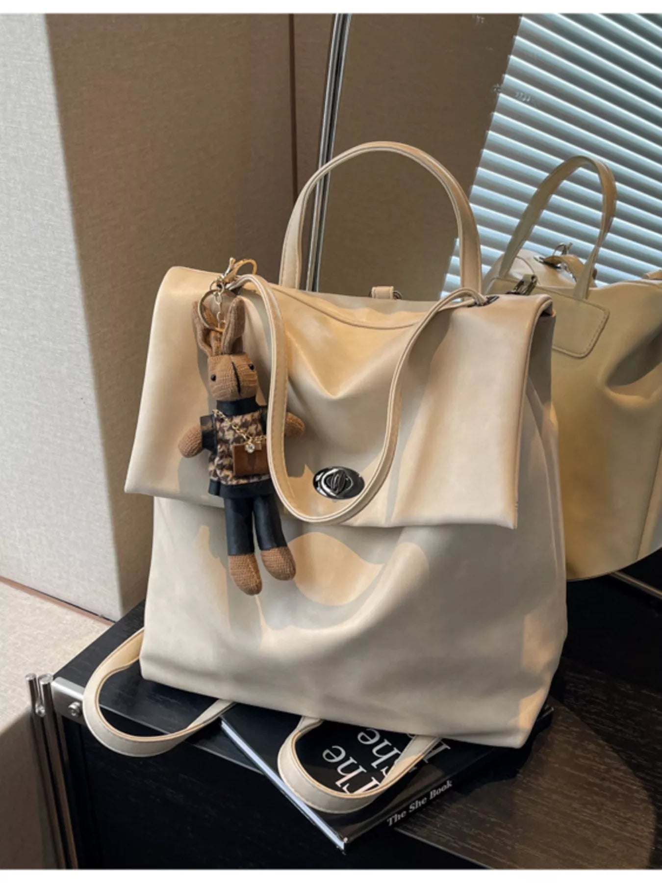 Leather Flap Backpack Bag nicholesgifts