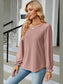 Round Neck Flounce Sleeve T-Shirt nicholesgifts