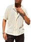 Men's Full Size Openwork Button Down Collared Neck Shirt Plus Size nicholesgifts