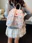Striped Star Bunny Ear Backpack Bag nicholesgifts
