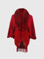 Women Open Front Fringe Hem Poncho nicholesgifts