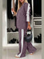 Full Size Contrast Lapel Collar Top and Pants Set nicholesgifts