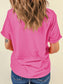 Women Ghost Graphic Halloween Round Neck T Shirt nicholesgifts
