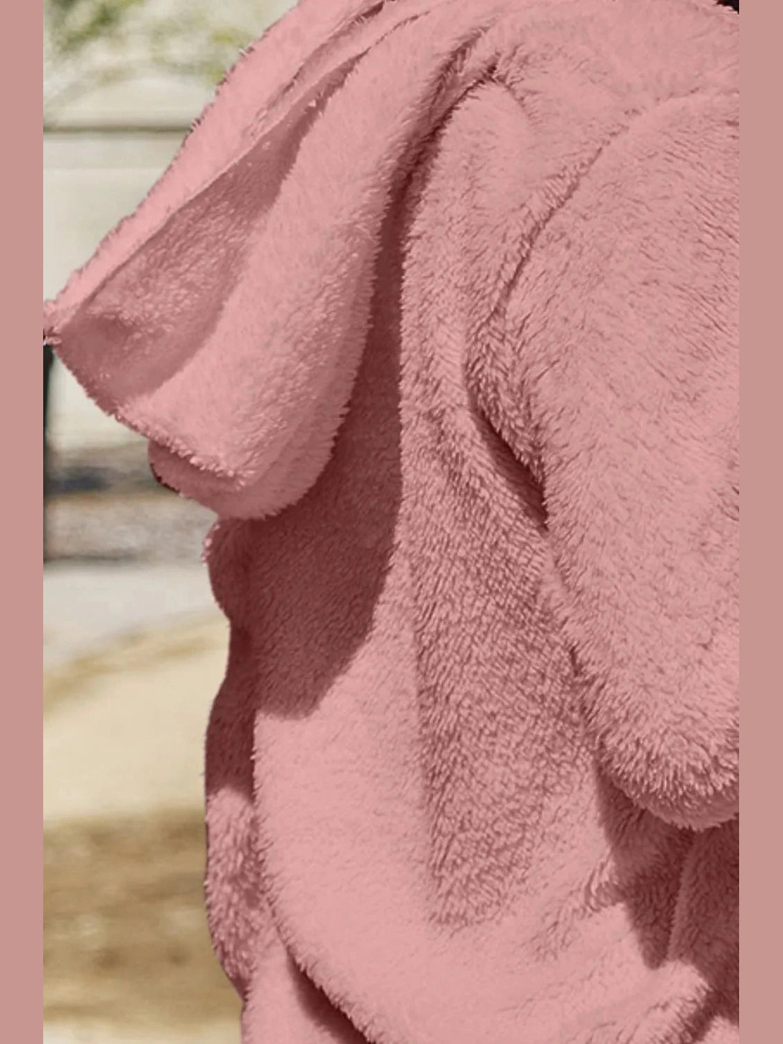 Full Size Teddy Hooded Jacket with Pockets nicholesgifts