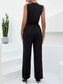 Sleeveless V-Neck Wide Leg Jumpsuit nicholesgifts