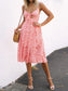 Cutout Smocked Sweetheart Neck Cami Dress nicholesgifts