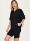 WomeBasic Bae Full Size V-Neck Drop Shoulder Short Sleeve T-Shirt and Shorts Set nicholesgifts