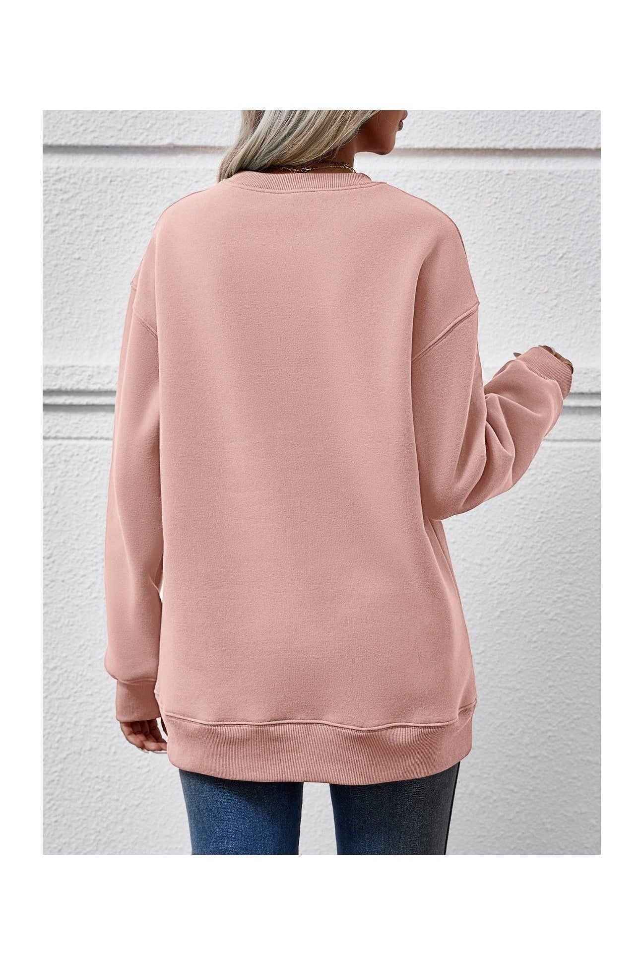 MERRY CHRISTMAS Round Neck Dropped Shoulder Sweatshirt nicholesgifts