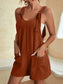 Full Size Knot Strap Romper with Pockets Plus Size nicholesgifts