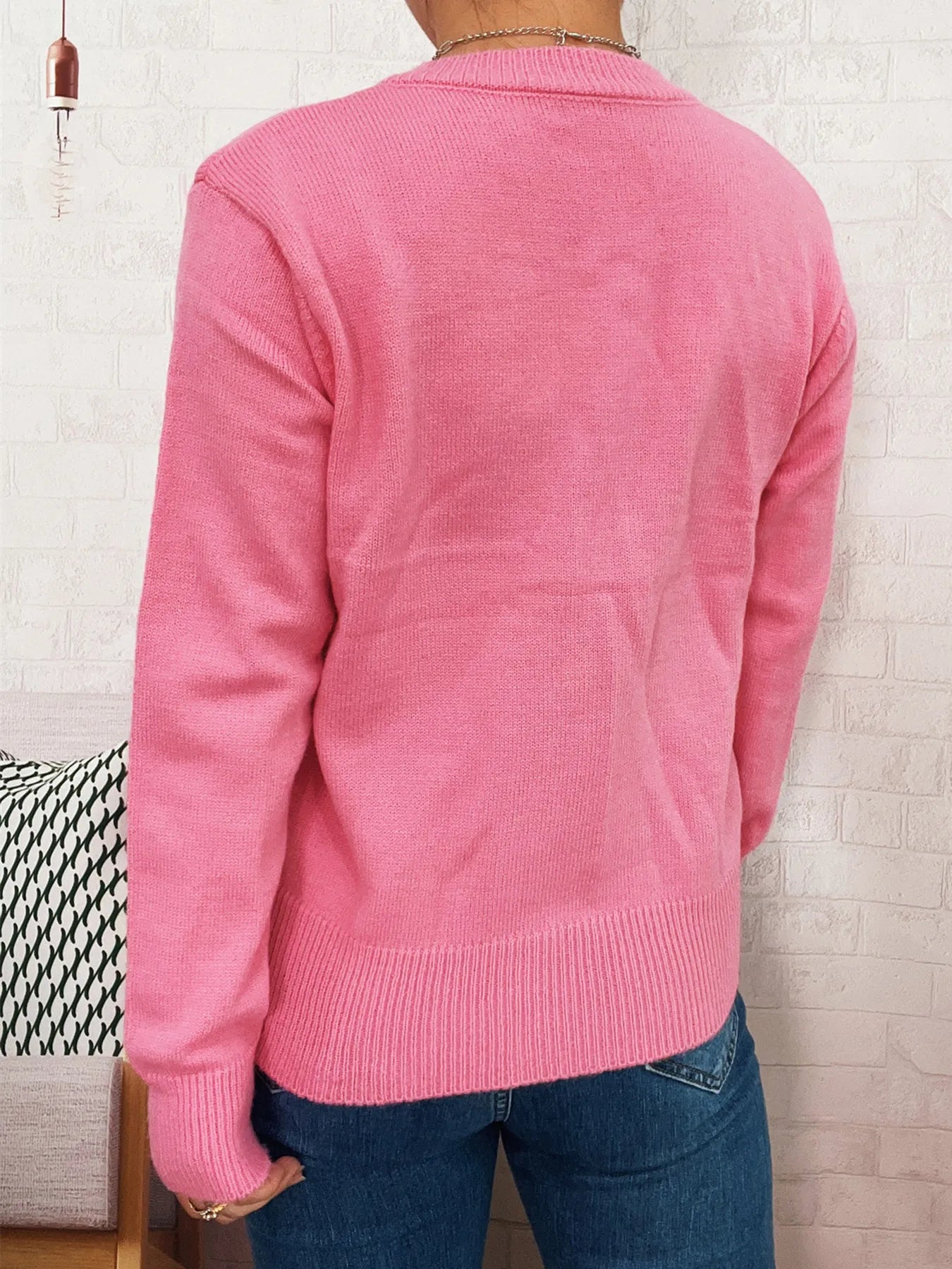 Button Up Long Sleeve Cardigan
