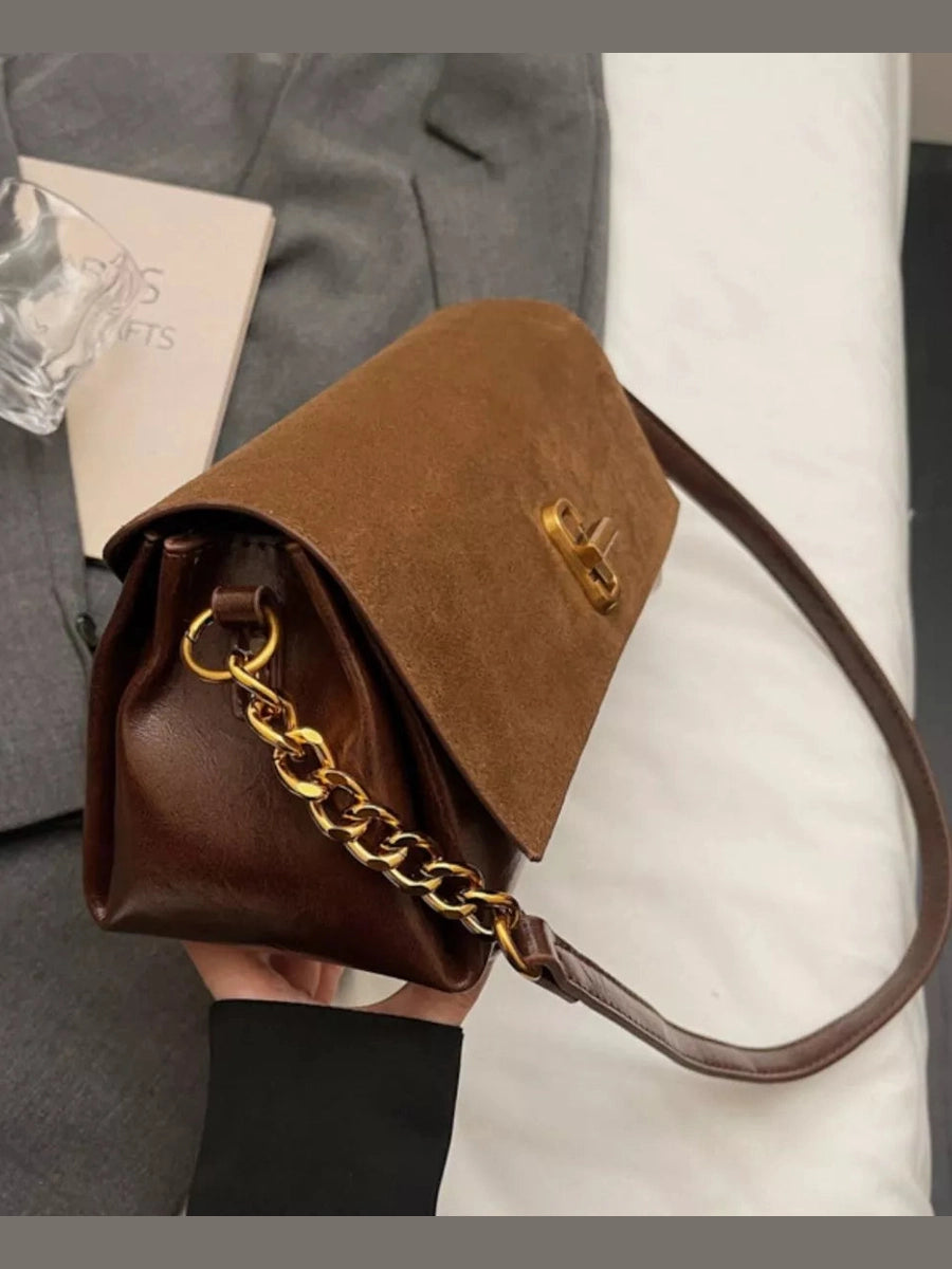 Chain Strap Flap Shoulder Bag nicholesgifts