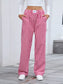 Women Plaid Wide Leg Casual Pants nicholesgifts