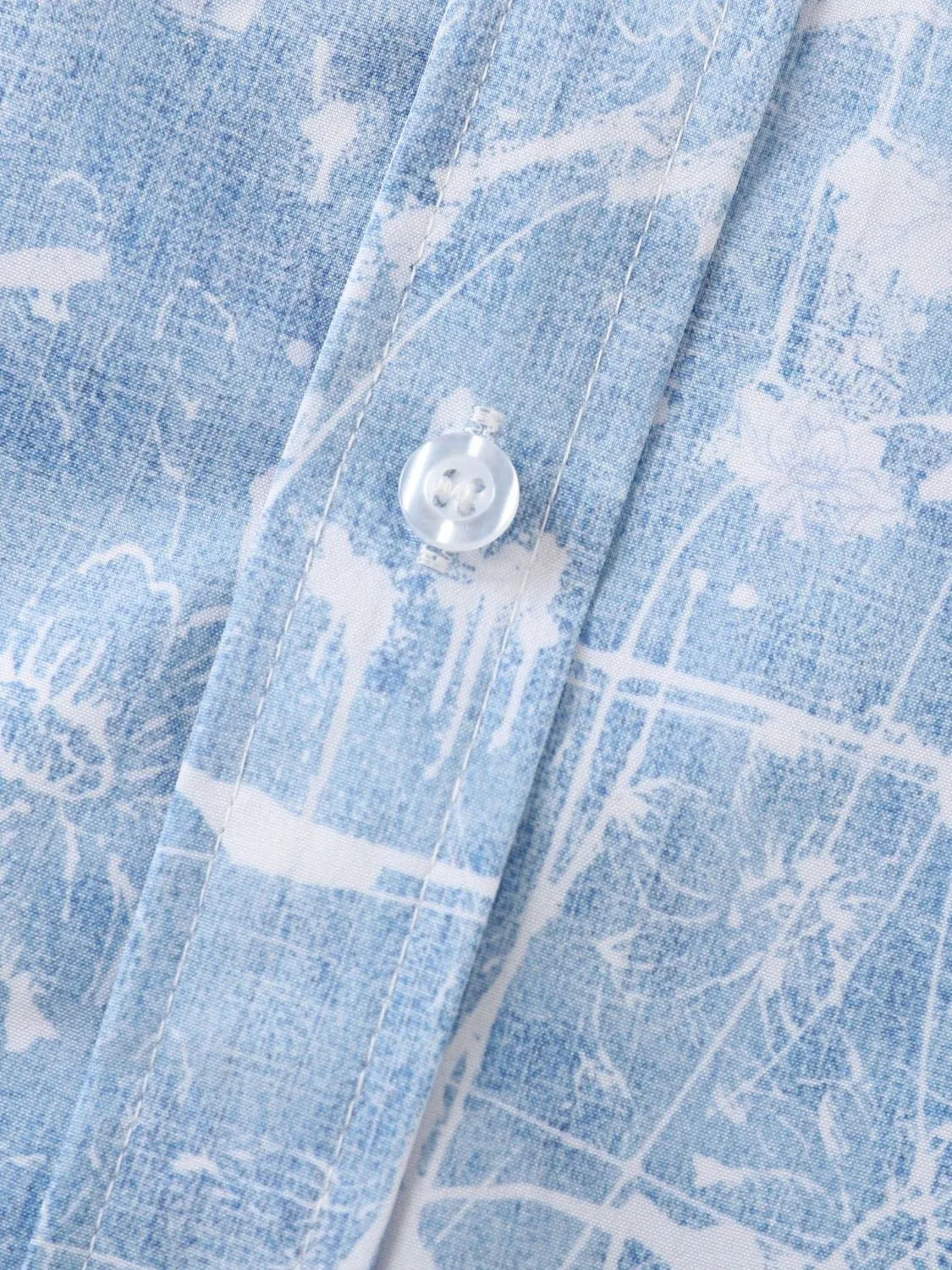 Men's Printed Short Sleeve Button Down Shirt NicholesGifts