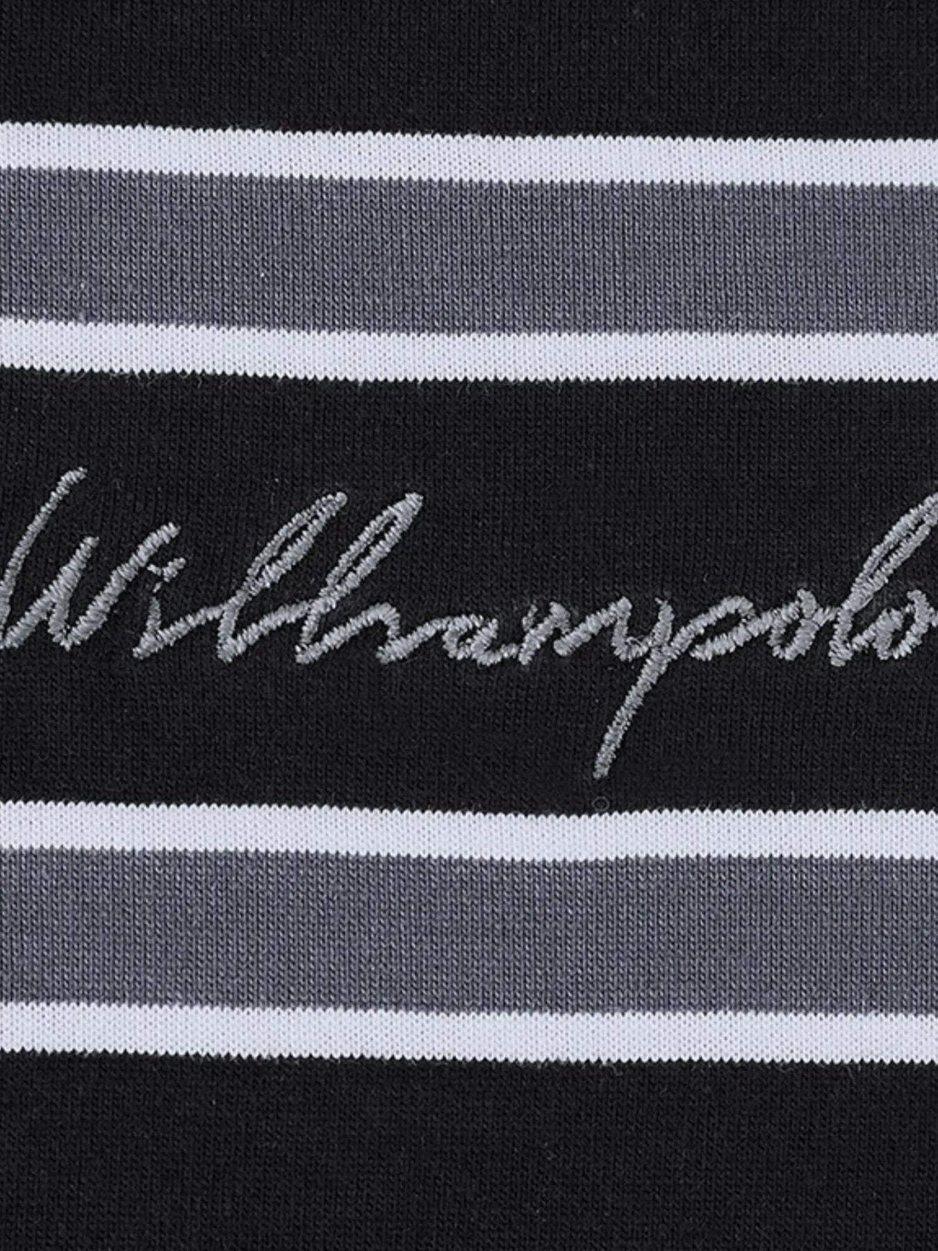 Men's Plus Size Striped Short Sleeve Polo Shirt NicholesGifts