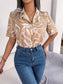 Printed Lapel Collar Shirt nicholesgifts
