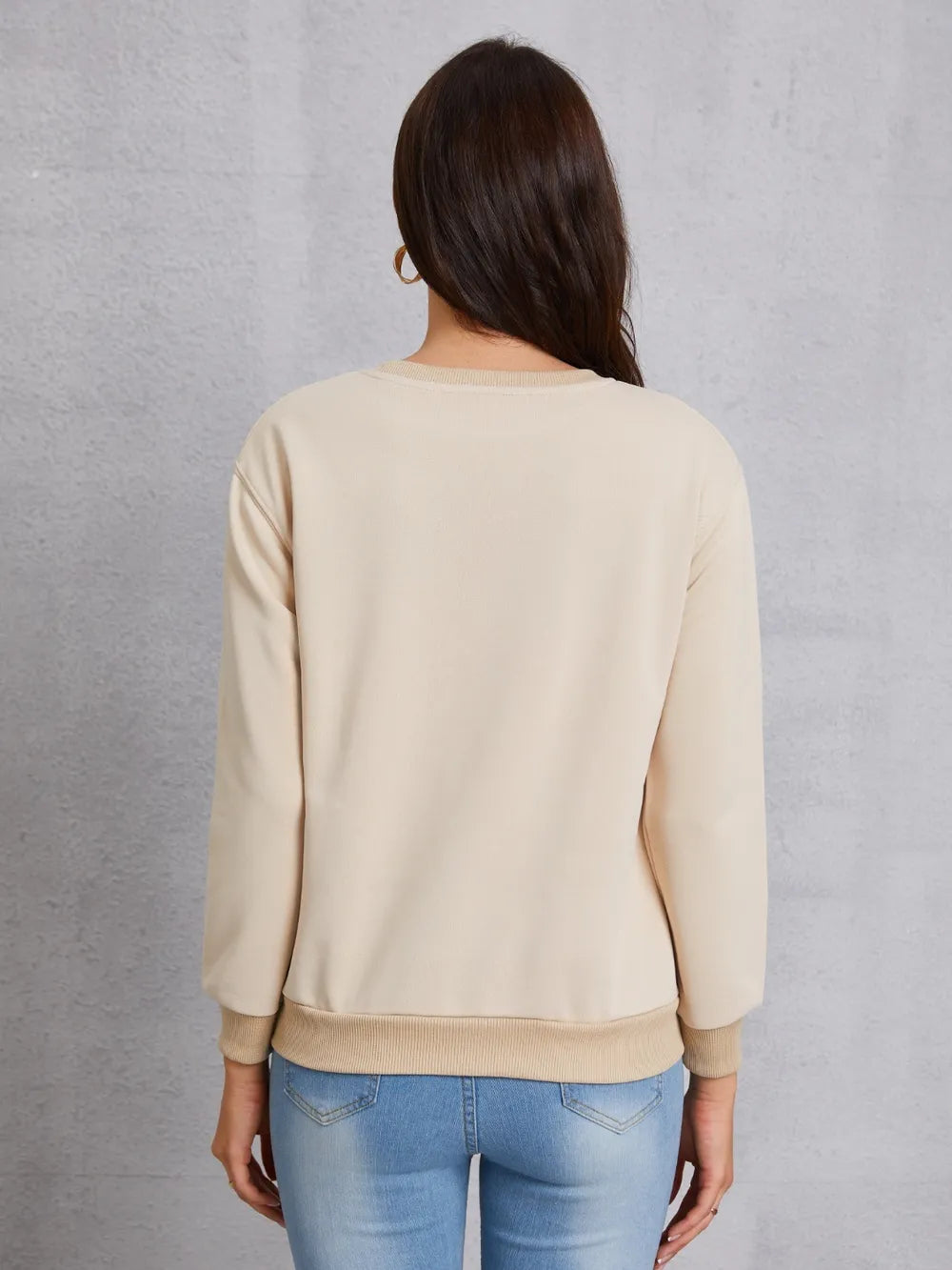 LUCK CHARMER Round Neck Sweatshirt nicholesgifts