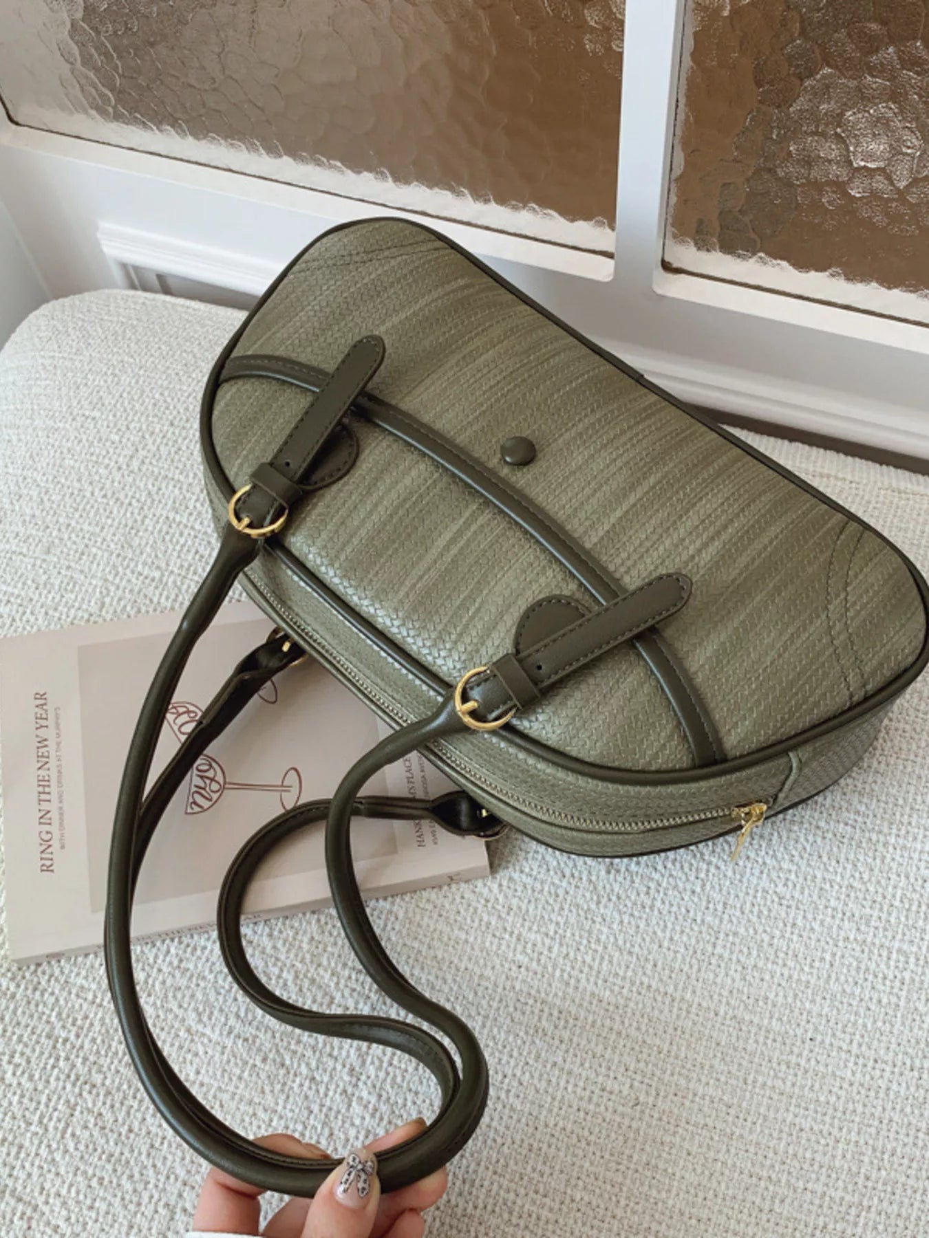 Vintage Buckle Shoulder Bag nicholesgifts