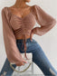 Women Drawstring Sweetheart Neck Cropped Top nicholesgifts