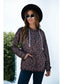 Women Full Size Printed Quarter-Snap Drop Shoulder Hoodie nicholesgifts