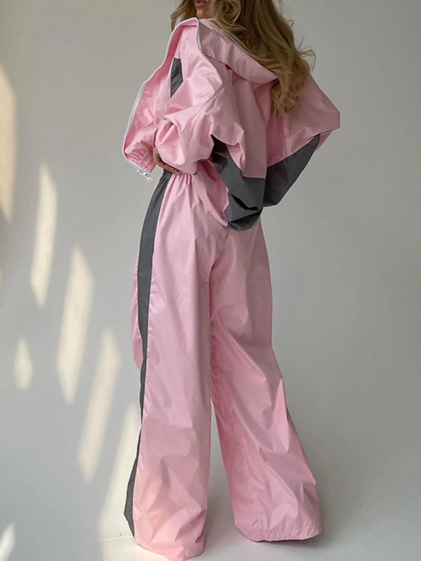 Zip Up Long Sleeve Top and Pants Set nicholesgifts