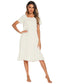 Lace Detail Square Neck Lounge Dress nicholesgifts
