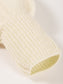 Women Openwork Wavy Striped Round Neck Sweater nicholesgifts