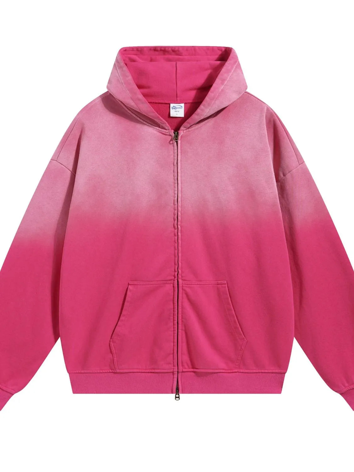 Men's Gradient Zip Up Drop Shoulder Hoodie NicholesGifts