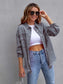 Distressed Drop Shoulder Denim Jacket nicholesgifts