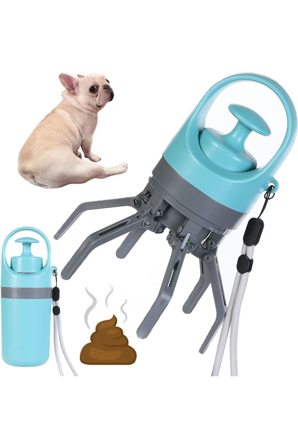 Portable Lightweight Dog Pooper Scooper With Built-in Poop Bag Dispenser Eight-c nicholesgifts